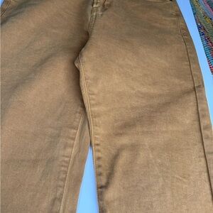 A.N.A High Rise Straight Jeans Size 8 Mustard Camel Slim Leg Trendy